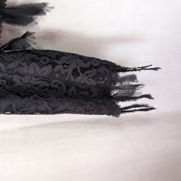 Jenne Maac Black Lace Vampire Blazer J Hook Size Small - Picture 7 of 9